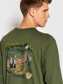 Reebok Μακρυμάνικα Longsleeve Classics Destination China HB9904 Πράσινο Loose Fit -Reebok Classic Εκπτώσεις unnamed file 1229