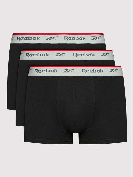 Reebok Μπόξερ Σετ μποξεράκια 3 τμχ Ovett C8266 Μαύρο 1 Reebok Μπόξερ Σετ μποξεράκια 3 τμχ Ovett C8266 Μαύρο