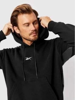 Reebok Άνδρες Μπλούζες Χωρίς Φερμουάρ Μπλούζα Basketball Back Vector HK4458 Μαύρο Relaxed Fit -Reebok Classic Εκπτώσεις unnamed file 134