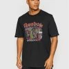 Reebok T-shirts T-Shirt Destination HB1194 Μαύρο Oversize