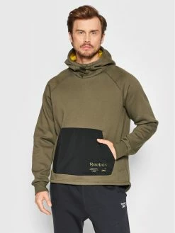 Reebok Μπλούζες Χωρίς Φερμουάρ Μπλούζα H54405 Πράσινο Relaxed Fit