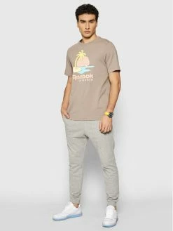 Reebok T-shirts T-Shirt Unisex Classics Graphic GN3672 Μπεζ Regular Fit -Reebok Classic Εκπτώσεις unnamed file 1530