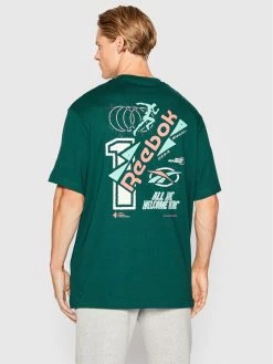 Reebok Άνδρες T-shirts T-Shirt Certified HH7390 Πράσινο Relaxed Fit -Reebok Classic Εκπτώσεις unnamed file 156