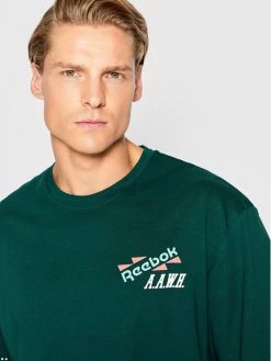 Reebok Άνδρες T-shirts T-Shirt Certified HH7390 Πράσινο Relaxed Fit -Reebok Classic Εκπτώσεις unnamed file 157