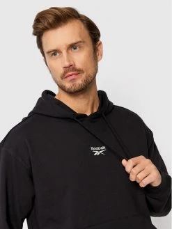 Reebok Άνδρες Μπλούζες Χωρίς Φερμουάρ Μπλούζα Classics Small Vector HI4611 Μαύρο Oversize -Reebok Classic Εκπτώσεις unnamed file 172