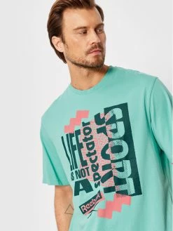 Reebok Άνδρες T-shirts T-Shirt Series Spectator Sport Vibe HH8554 Μπλε Oversize -Reebok Classic Εκπτώσεις unnamed file 202