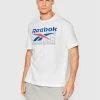 Reebok Άνδρες T-shirts T-Shirt Graphic Series HT5851 Λευκό Regular Fit