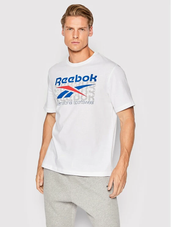 Reebok Άνδρες T-shirts T-Shirt Graphic Series HT5851 Λευκό Regular Fit 1 Reebok Άνδρες T-shirts T-Shirt Graphic Series HT5851 Λευκό Regular Fit