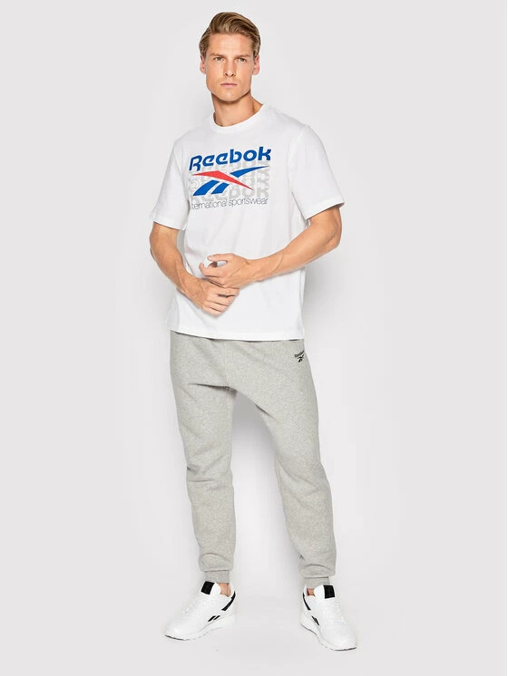 Reebok Άνδρες T-shirts T-Shirt Graphic Series HT5851 Λευκό Regular Fit 2 Reebok Άνδρες T-shirts T-Shirt Graphic Series HT5851 Λευκό Regular Fit - Image 2