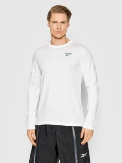 Reebok Άνδρες Μακρυμάνικα Longsleeve Destination HB9905 Λευκό Regular Fit