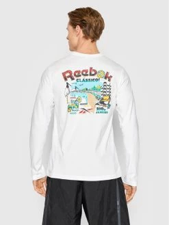 Reebok Άνδρες Μακρυμάνικα Longsleeve Destination HB9905 Λευκό Regular Fit -Reebok Classic Εκπτώσεις unnamed file 221