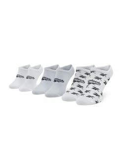 Reebok Κάλτσες Κοντές Unisex Cl Fo Invisible Sock 3P GG6678 Λευκό