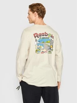Reebok Άνδρες Μακρυμάνικα Longsleeve Destination HB9906 Μπεζ Regular Fit -Reebok Classic Εκπτώσεις unnamed file 331