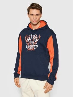 Reebok Άνδρες Μπλούζες Χωρίς Φερμουάρ Μπλούζα Iverson Basketball HD9951 Σκούρο μπλε Relaxed Fit