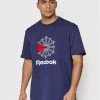 Reebok Άνδρες T-shirts T-Shirt HD4017 Σκούρο μπλε Relaxed Fit