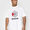 Reebok Άνδρες T-shirts T-Shirt HD4015 Λευκό Relaxed Fit