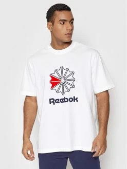 Reebok Άνδρες T-shirts T-Shirt HD4015 Λευκό Relaxed Fit