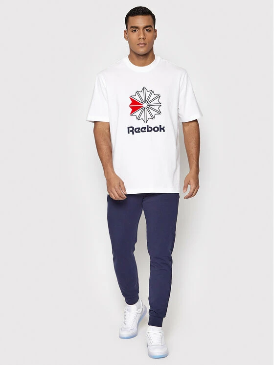 Reebok Άνδρες T-shirts T-Shirt HD4015 Λευκό Relaxed Fit 2 Reebok Άνδρες T-shirts T-Shirt HD4015 Λευκό Relaxed Fit - Image 2