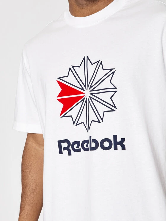 Reebok Άνδρες T-shirts T-Shirt HD4015 Λευκό Relaxed Fit 4 Reebok Άνδρες T-shirts T-Shirt HD4015 Λευκό Relaxed Fit - Image 4