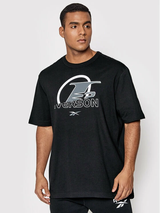 Reebok Άνδρες T-shirts T-Shirt HB1192 Μαύρο Relaxed Fit 1 Reebok Άνδρες T-shirts T-Shirt HB1192 Μαύρο Relaxed Fit