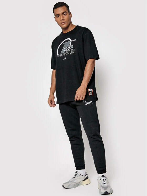 Reebok Άνδρες T-shirts T-Shirt HB1192 Μαύρο Relaxed Fit 2 Reebok Άνδρες T-shirts T-Shirt HB1192 Μαύρο Relaxed Fit - Image 2