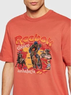 Reebok Άνδρες T-shirts T-Shirt Classic Destination Andalucia H54354 Πορτοκαλί Loose Fit -Reebok Classic Εκπτώσεις unnamed file 447