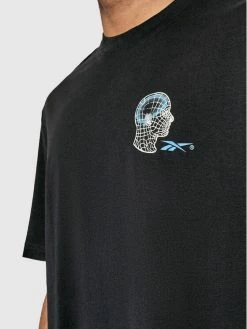 Reebok Άνδρες T-shirts T-Shirt HB8530 Μαύρο Relaxed Fit -Reebok Classic Εκπτώσεις unnamed file 458