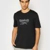Reebok Άνδρες T-shirts T-Shirt Classics Vector GU3886 Μαύρο Oversize
