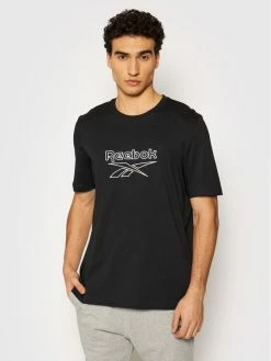 Reebok Άνδρες T-shirts T-Shirt Classics Vector GU3886 Μαύρο Oversize