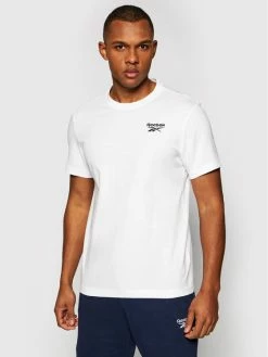 Reebok Άνδρες T-shirts T-Shirt Identity GL3146 Λευκό Regular Fit