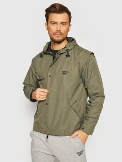 Reebok Άνδρες Μπουφάν Outdoor Μπουφάν μεταβατικό Classics Camping GS4186 Πράσινο Relaxed Fit