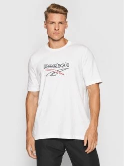 Reebok Άνδρες T-shirts T-Shirt Classics Vector GS9138 Λευκό Oversize