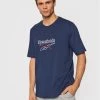 Reebok Άνδρες T-shirts T-Shirt Classics GS9137 Σκούρο μπλε Oversize