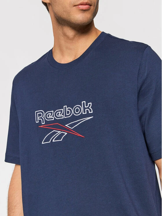 Reebok Άνδρες T-shirts T-Shirt Classics GS9137 Σκούρο μπλε Oversize 4 Reebok Άνδρες T-shirts T-Shirt Classics GS9137 Σκούρο μπλε Oversize - Image 4