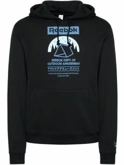 Reebok Άνδρες Μπλούζες Χωρίς Φερμουάρ Μπλούζα Camping Graphic GS4191 Μαύρο Relaxed Fit -Reebok Classic Εκπτώσεις unnamed file 528