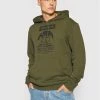 Reebok Άνδρες Μπλούζες Χωρίς Φερμουάρ Μπλούζα Cl Camping Graphic Hoodie GS4194 Πράσινο Relaxed Fit