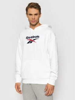 Reebok Classic Εκπτώσεις 26 Reebok Άνδρες Μπλούζες Χωρίς Φερμουάρ Μπλούζα Classics Foundation Vector GS9149 Λευκό Oversize