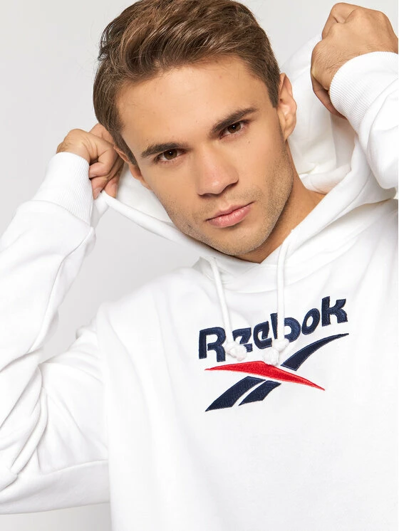 Reebok Άνδρες Μπλούζες Χωρίς Φερμουάρ Μπλούζα Classics Foundation Vector GS9149 Λευκό Oversize 4 Reebok Άνδρες Μπλούζες Χωρίς Φερμουάρ Μπλούζα Classics Foundation Vector GS9149 Λευκό Oversize - Image 4