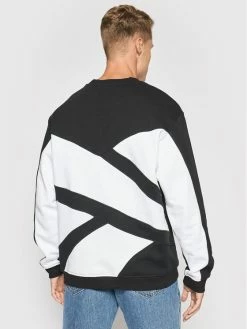 Reebok Άνδρες Μπλούζες Χωρίς Φερμουάρ Μπλούζα Cl Backvector Crew GV3490 Μαύρο Oversize -Reebok Classic Εκπτώσεις unnamed file 582