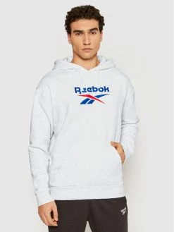 Reebok Άνδρες Μπλούζες Με Κουκούλα Μπλούζα Classics Foundation Vector GU3874 Γκρι Oversize