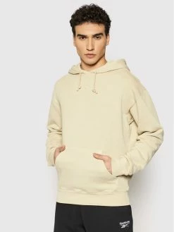 Reebok Άνδρες Μπλούζες Με Κουκούλα Μπλούζα Classics Natural Dye GN3759 Μπεζ Oversize