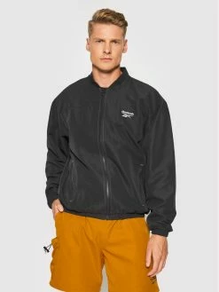 Reebok Άνδρες Μπουφάν Bomber Μπόμπερ μπουφάν Classics Back Vector GV3487 Μαύρο Relaxed Fit