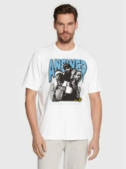 Reebok Άνδρες T-shirts T-Shirt Iverson Trio HK0021 Λευκό Relaxed Fit