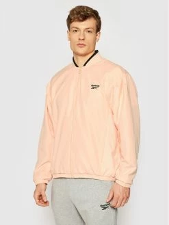Reebok Άνδρες Μπουφάν Bomber Μπόμπερ μπουφάν Classics Back Vector GJ5877 Πορτοκαλί Relaxed Fit