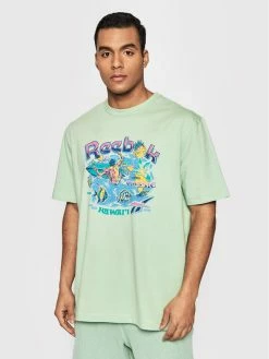 Reebok Άνδρες T-shirts T-Shirt Classics Destination H54353 Πράσινο Loose Fit