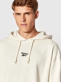 Reebok Άνδρες Μπλούζες Χωρίς Φερμουάρ Μπλούζα Classics Small Vector HG1595 Μπεζ Oversize -Reebok Classic Εκπτώσεις unnamed file 89