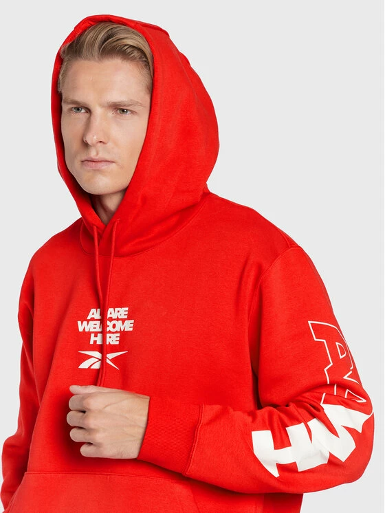 Reebok Άνδρες Μπλούζες Χωρίς Φερμουάρ Μπλούζα Classics Football Energy HG1606 Κόκκινο Loose Fit 4 Reebok Άνδρες Μπλούζες Χωρίς Φερμουάρ Μπλούζα Classics Football Energy HG1606 Κόκκινο Loose Fit - Image 4