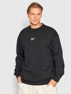 Reebok Άνδρες Μπλούζες Χωρίς Φερμουάρ Μπλούζα Classics Small Vector HI4607 Μαύρο Oversize